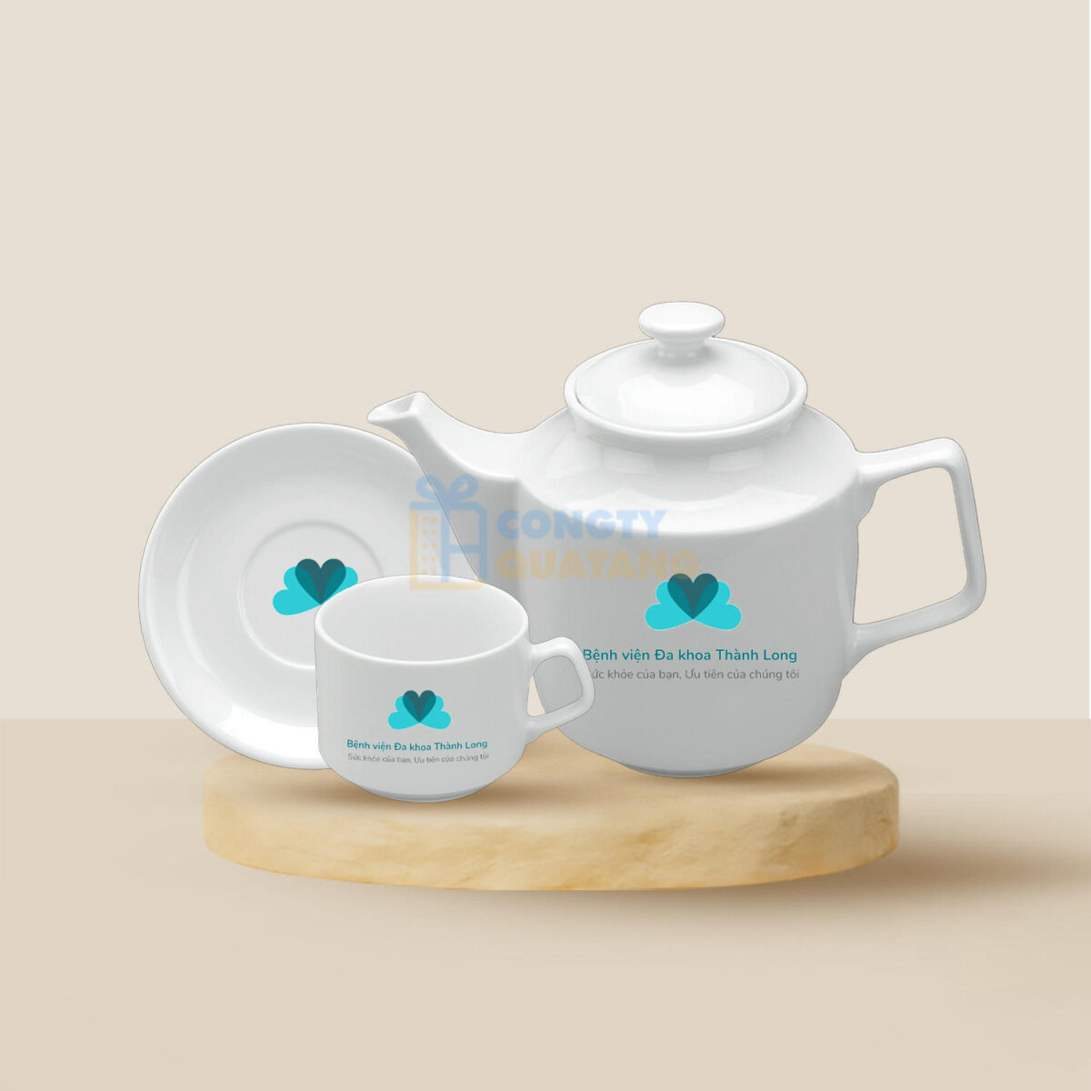 Bộ ấm trà Minh Long 1.1 L Jasmine - Trắng 01111100003