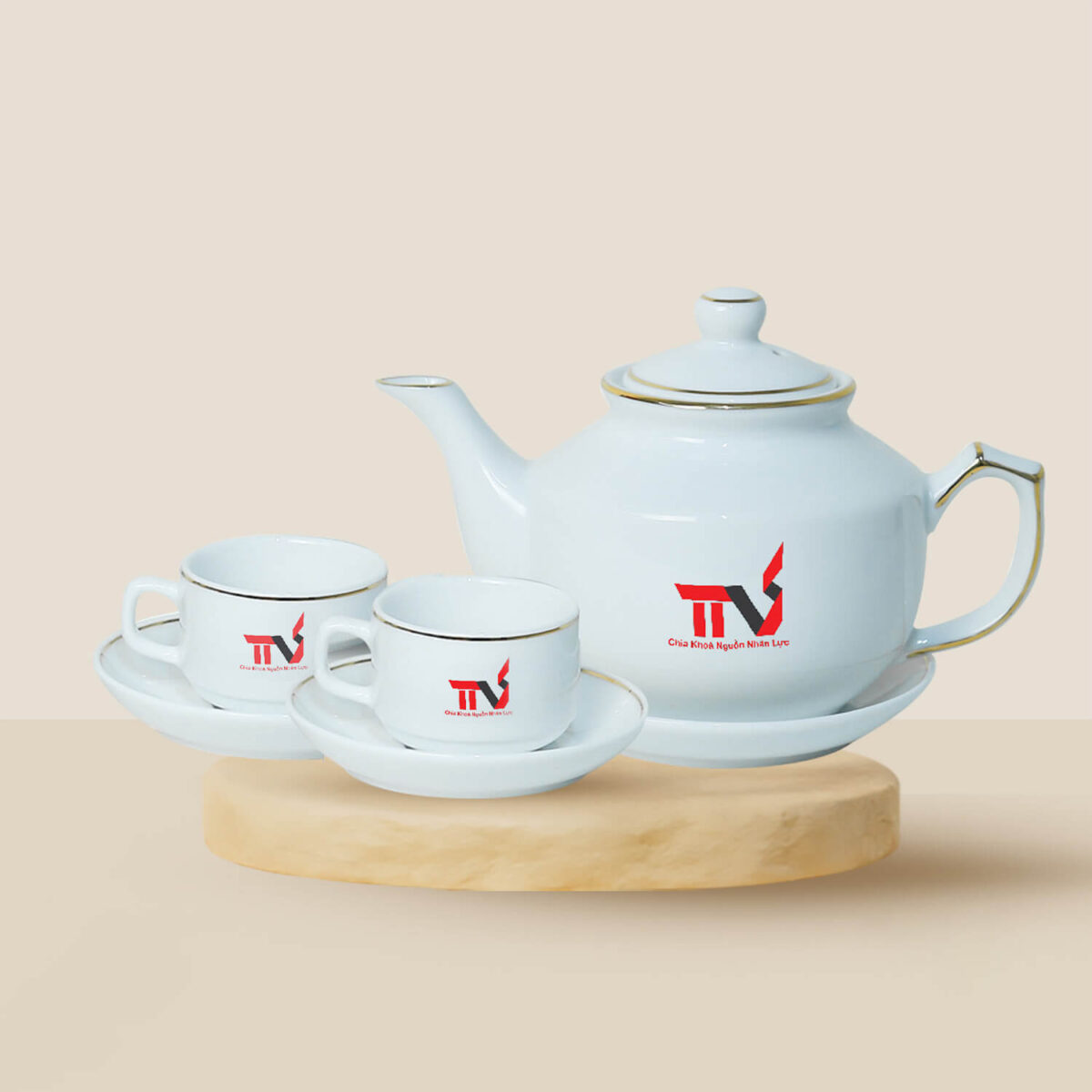 Bộ Ấm Chén Bát Tràng 600ml A014