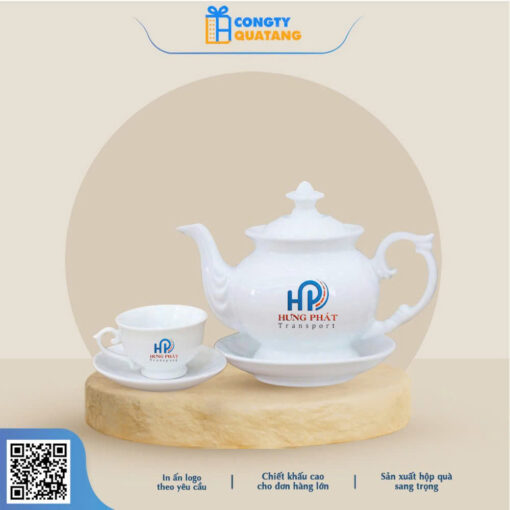 Bộ ấm chén Bát Tràng 550ml A013