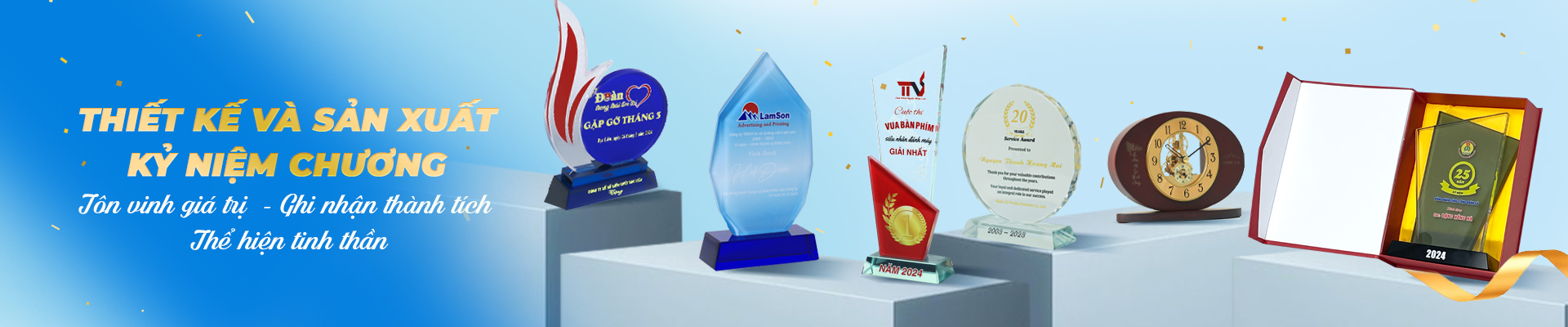 Banner kỷ niệm chương công ty quà tặng