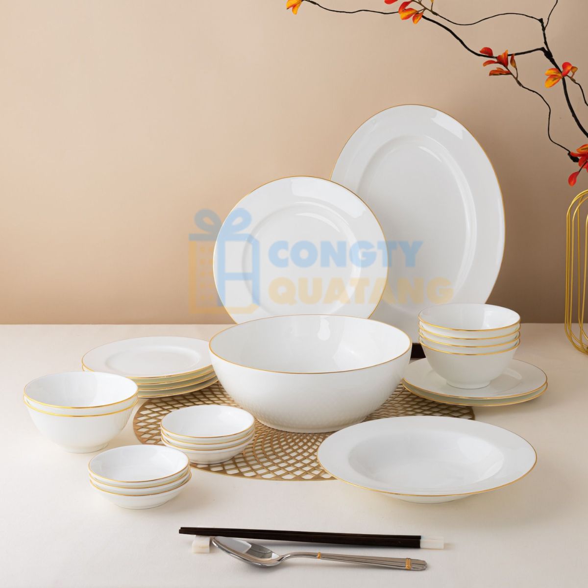 Bộ bàn ăn là lựa chọn lý tưởng để làm quà tặng Tết cho sếp