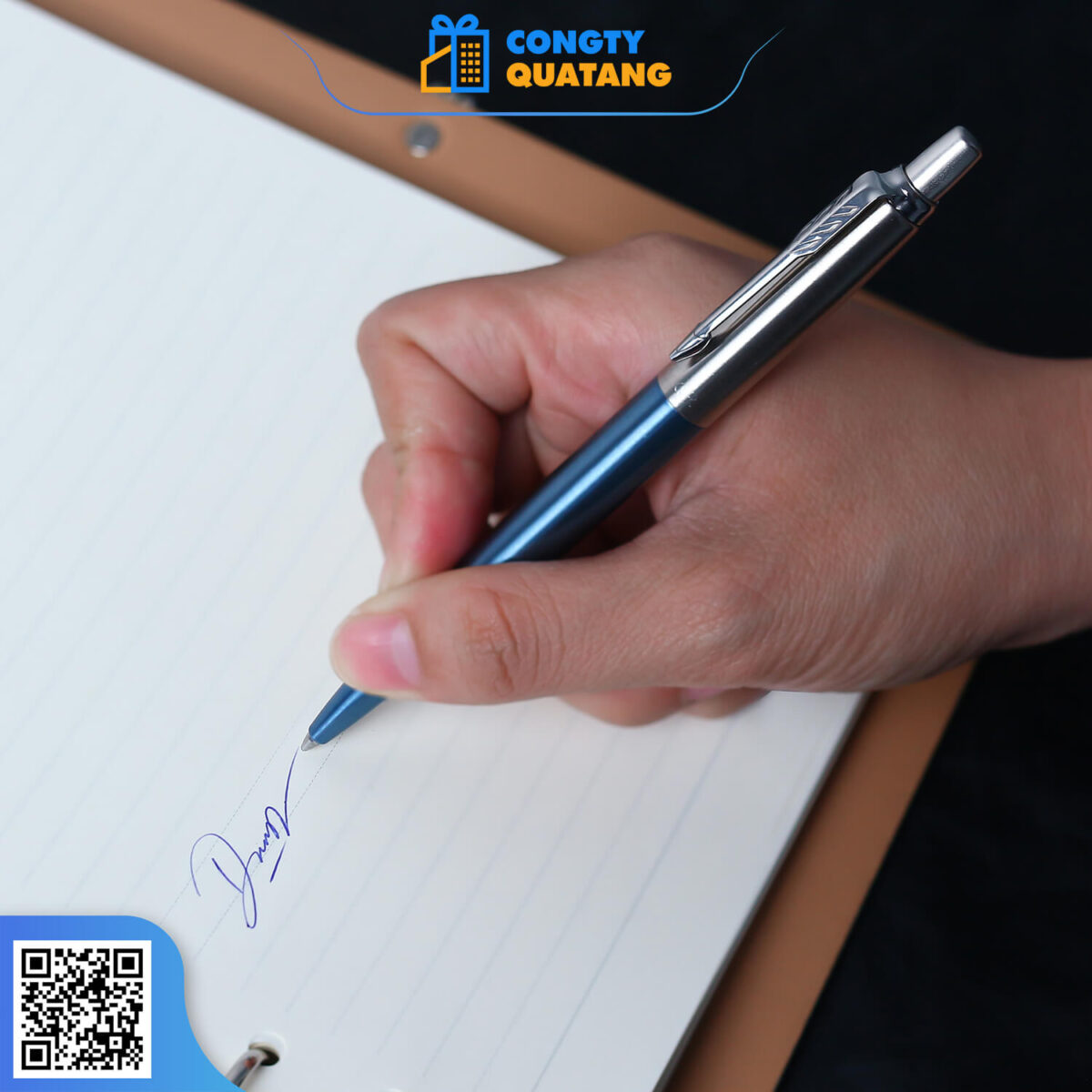 Bút Bi Parker Jotter Đ-WTL Blue CT TB6-1953411 - Công ty Quà tặng
