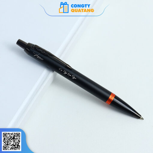 Bút Bi Parker IM Vibrant Rings Flame Orange Ballpoint Pen 2172946 - Công ty Quà tặng