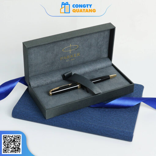 Bút Bi Parker Sonnet Black Lacquer GT Ballpoint Pen 1931497 - Công ty Quà tặng