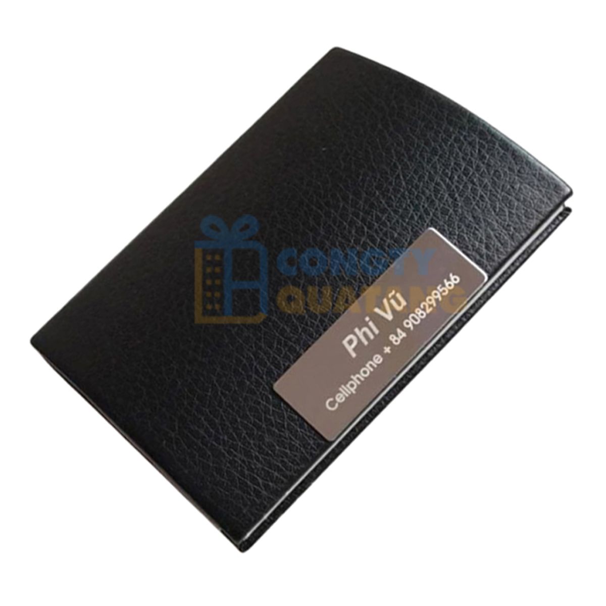 Hộp đựng danh thiếp khắc tên tặng cho nhân viên 