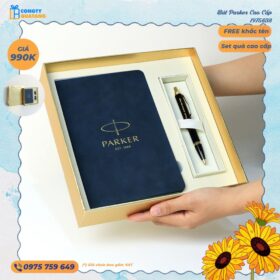 Set Quà Tặng 27/2 Bút Parker 1975638, Hộp Đựng, Thiệp Chúc Mừng SQT2705 - Congtyquatang.com.vn