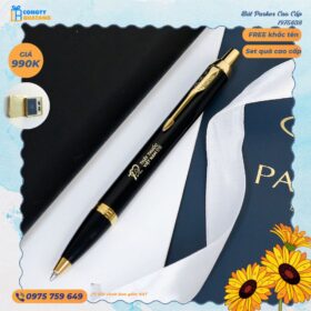 Set Quà Tặng 27/2 Bút Parker 1975638, Hộp Đựng, Thiệp Chúc Mừng SQT2705 - Congtyquatang.com.vn