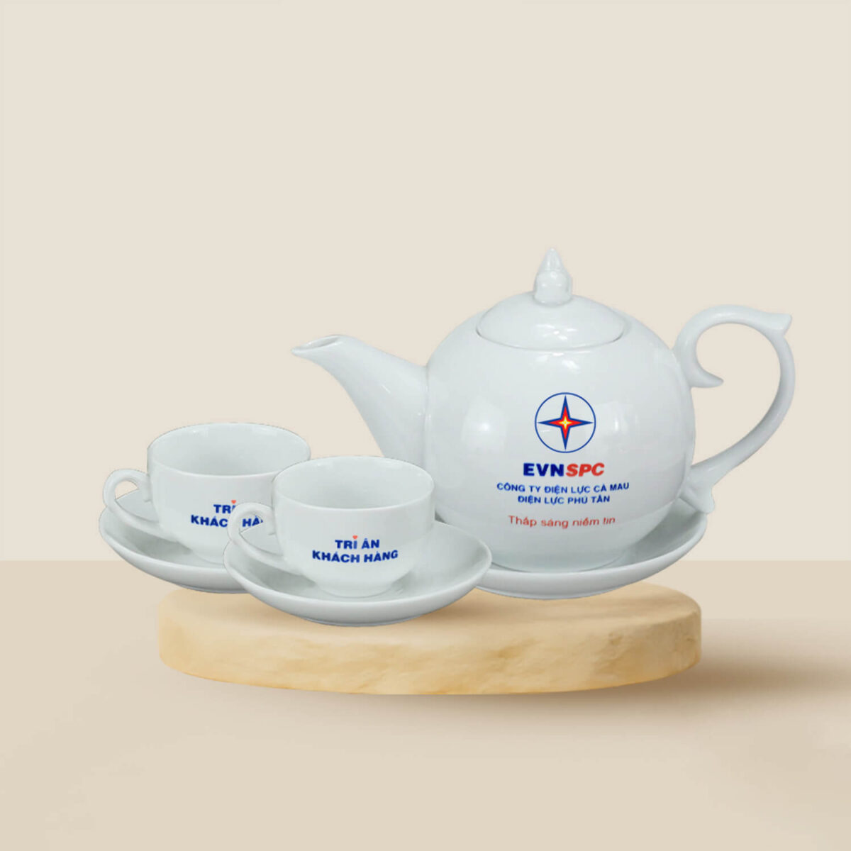 Ấm Chén Bát Tràng- Bộ Bưởi 650ml A011