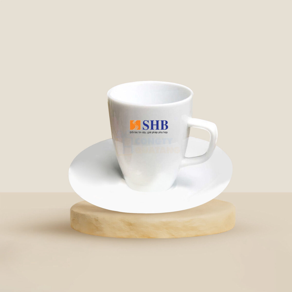 Bộ Ly Sứ Trắng Latte Dáng Đức QT-CS121