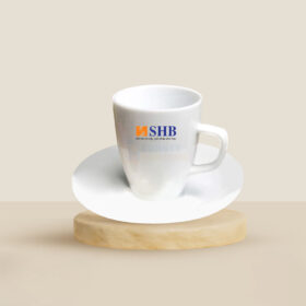 Bộ Ly Sứ Trắng Latte Dáng Đức QT-CS121