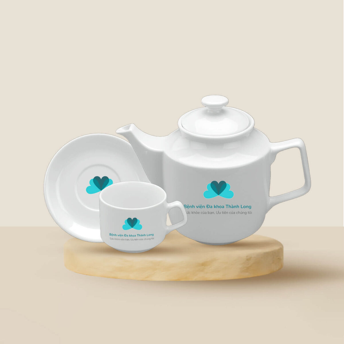 Bộ Ấm Chén Minh Long 1.1 L – Jasmine – Trắng 1111100003