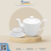 Bộ Ấm Chén Minh Long 0.45 L – Daisy – Trắng 1455200003 - Congtyquatang.com.vn