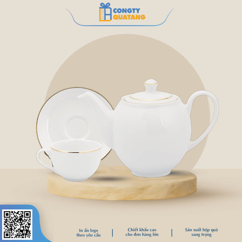 Bộ Chịu Chén Minh Long 0.5 L – Camellia – Chỉ Vàng 1503801403 - congtyquatang.com.vn
