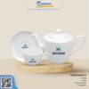 Bộ Ấm Chén Minh Long 0.65 L – Daisy – Trắng 1655200003 - Congtyquatang.com.vn