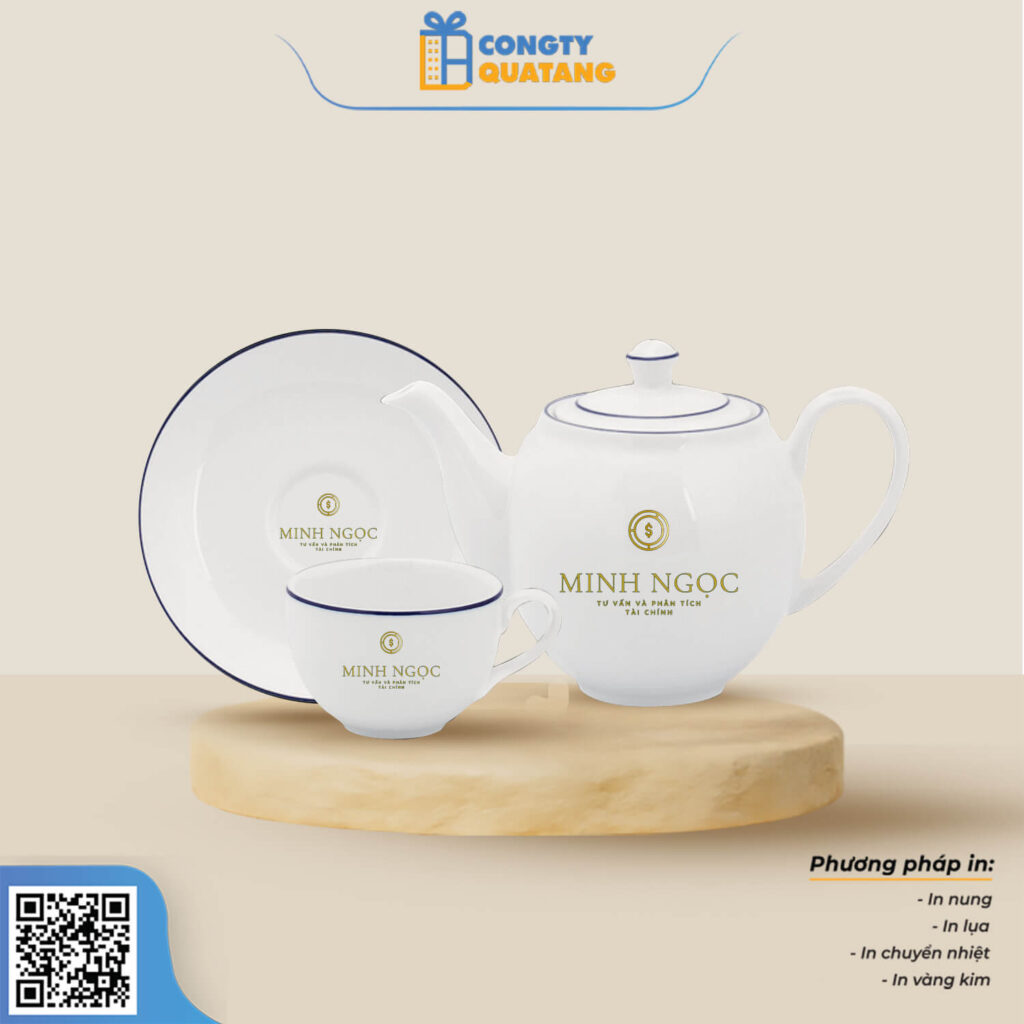 Bộ Hữu Chén Minh Long 0.8 L – Camellia – Chỉ Xanh Dương 1803802103 - congtyquatang.com.vn