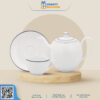 Bộ Ấm Chén Minh Long 0.8 L – Camellia – Chỉ Xanh Dương 1803802103 - congtyquatang.com.vn