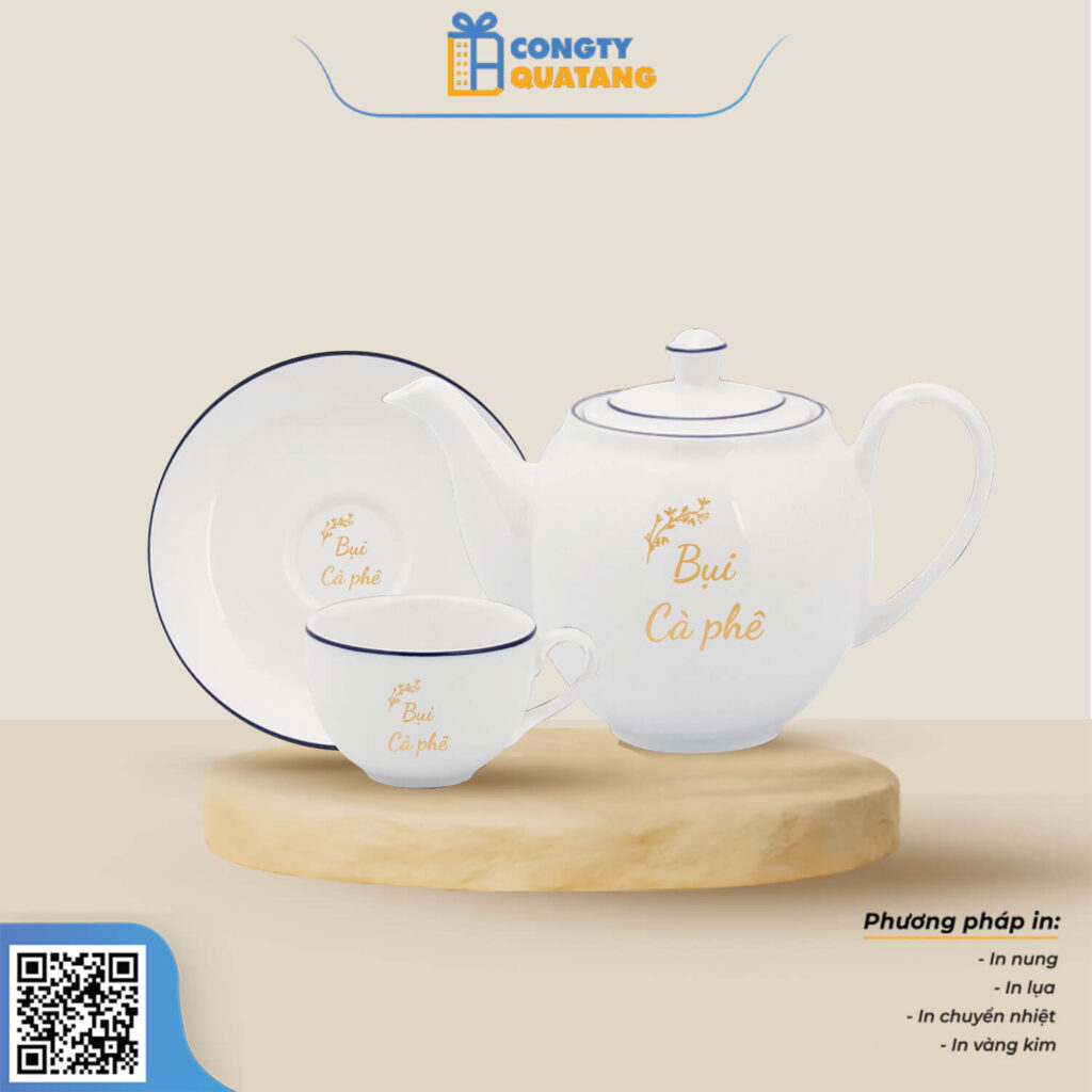 Bộ Hữu Chén Minh Long 1.1 L – Camellia – Chỉ Xanh Dương 1113802103 - congtyquatang.com.vn
