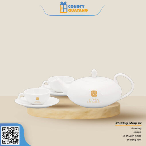 Bộ Ấm Chén Minh Long 0.47 L Elip – Anna – Trắng Ngà 68470200003