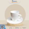 Bộ Ly Sứ Trắng Latte Dáng Đức QT-CS121 - Congtyquatang.com.vn