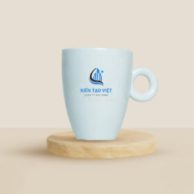 Ly Sứ Trắng Quai Tròn QT-CS128