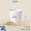 Ly Sứ Trắng Dáng Tròn Lùn QT-CS112 - Congtyquatang.com.vn