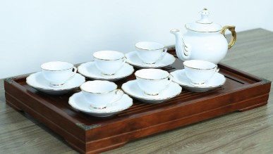 Bộ ấm chén Bát Tràng