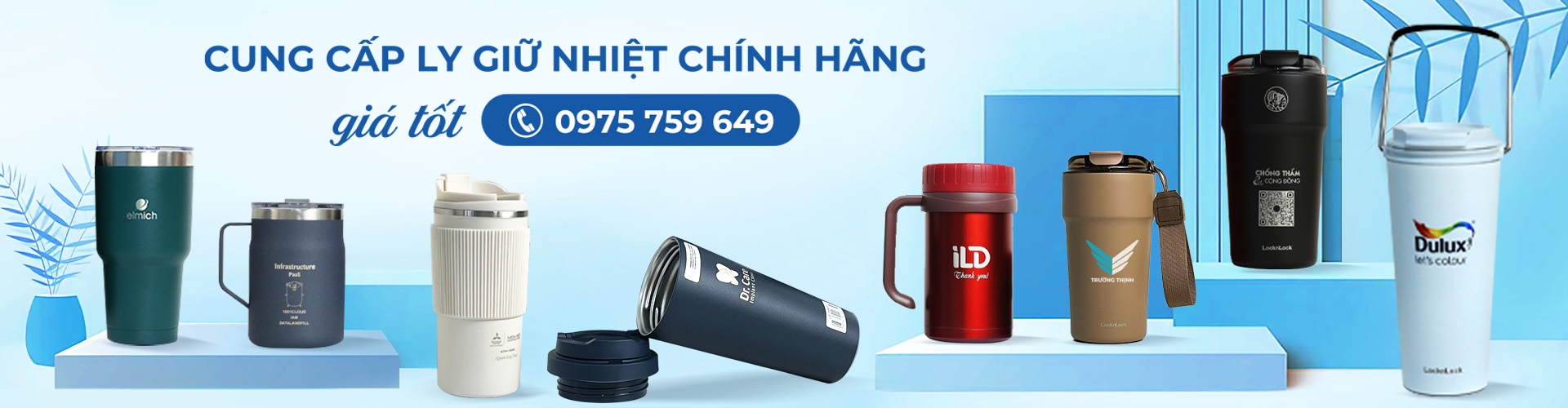 Ly giữ nhiệt chính hãng, giá tôt tại HCM - Congtyquatang.com.vn