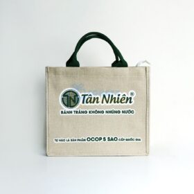 Túi vải đay hình hộp, có khóa kéo, quai xách TVD121