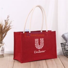 Túi vải đay hình hộp chữ nhật ngang, có quai xách TVD110