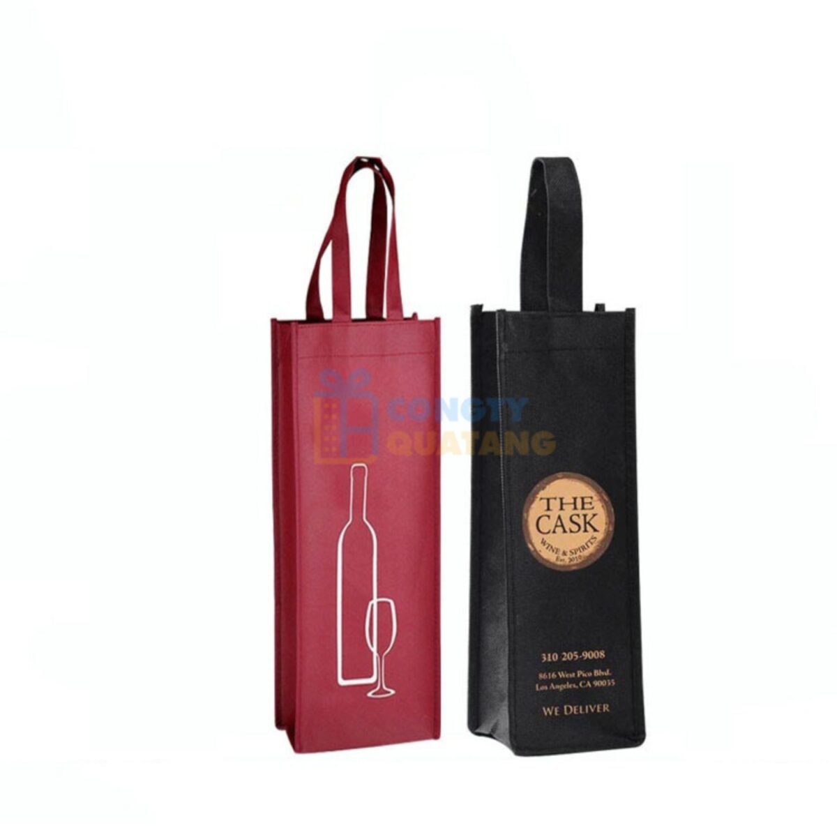 Túi vải không dệt đựng rượu vang TVDK110