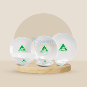 Bộ Đồ Ăn 6 Người 24 Sản Phẩm Minh Long Daisy – Trắng 24DAI
