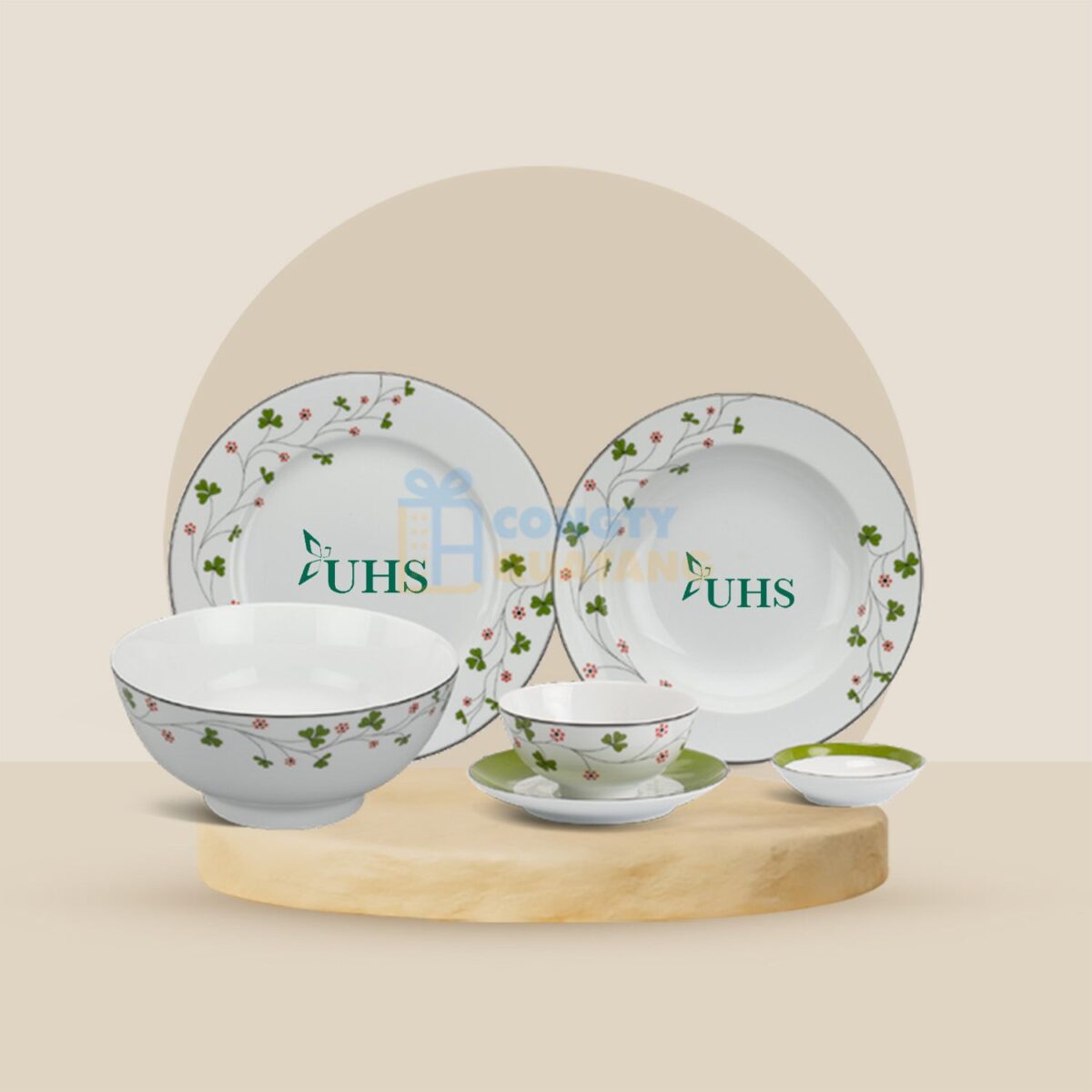 Bộ Đồ Ăn 6 Người 24 Sản Phẩm – Jasmine – Hoa May Mắn 24216