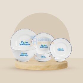 Bộ Đồ Ăn 6 Người 25 Sản Phẩm Minh Long Camellia – Chỉ Xanh Dương 25021