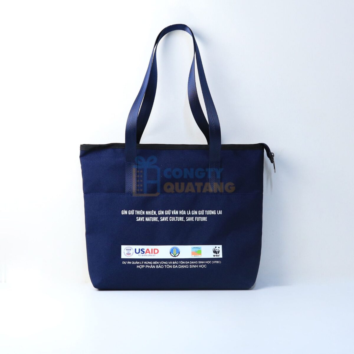 Túi vải canvas nhiều ngăn đựng TCV016