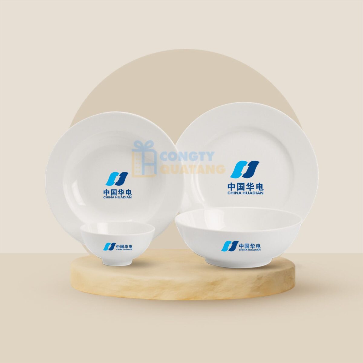 Bộ Đồ Ăn 9 Sản Phẩm Minh Long Jasmine - Trắng A001_09JAS
