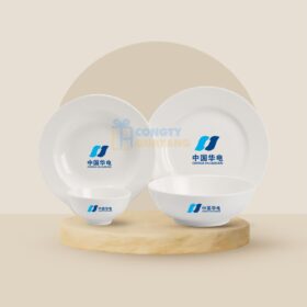 Bộ Đồ Ăn 9 Sản Phẩm Minh Long Jasmine - Trắng A001_09JAS