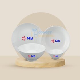 Bộ Đồ Ăn 9 Sản Phẩm Minh Long Daisy IFP – Trắng Ngà 09DAI