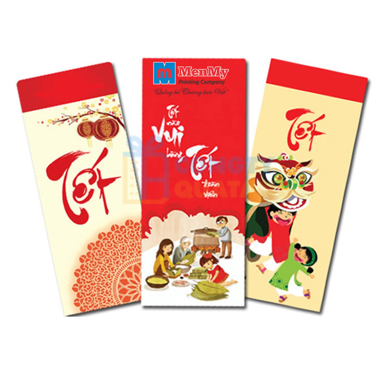 Bao lì xì tết truyền thống in logo