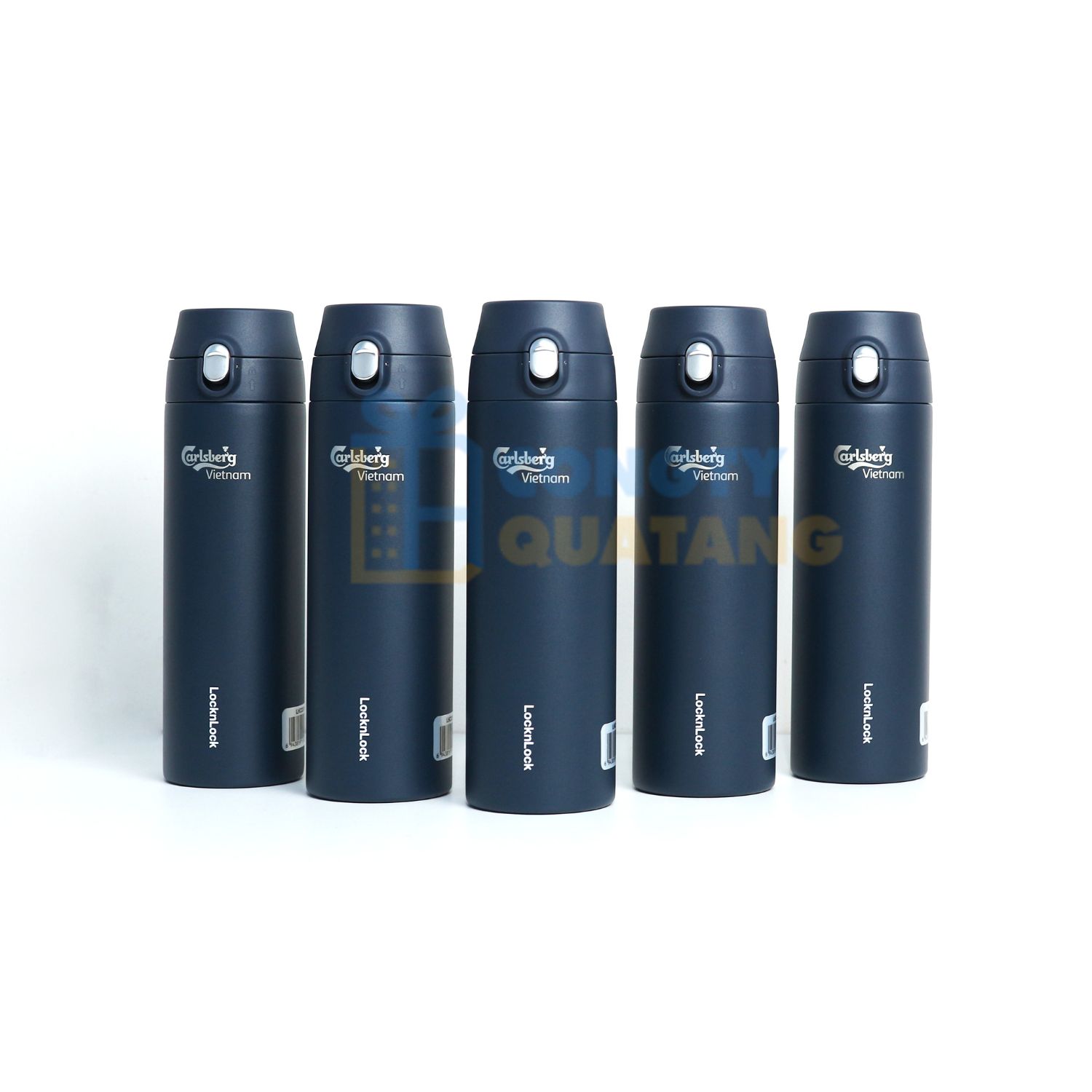 Bình nước Lock&Lock có nắp bật khắc tên công ty 