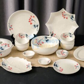 Bộ bàn ăn in logo sang trọng