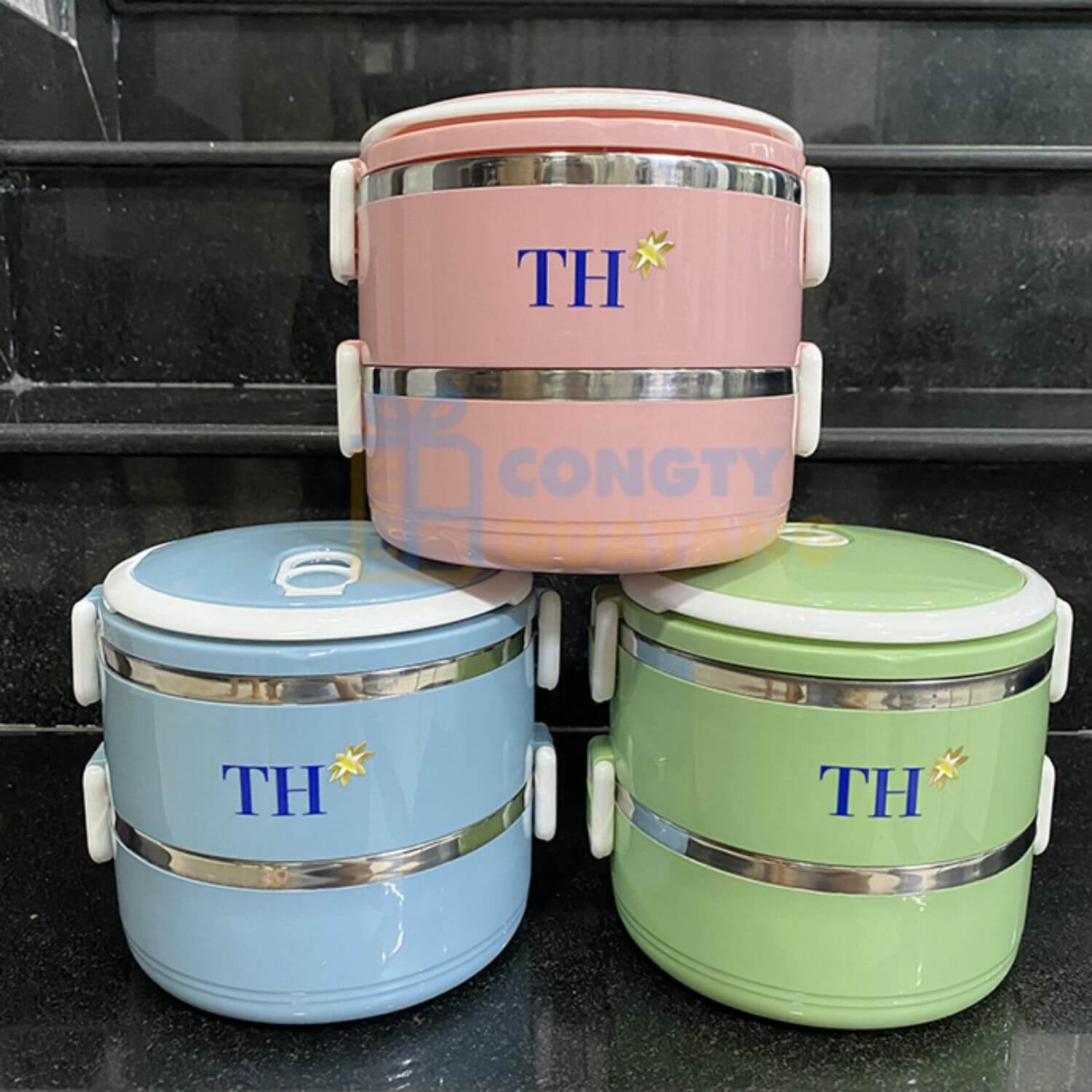 Hộp cơm in logo thương hiệu làm quà tặng