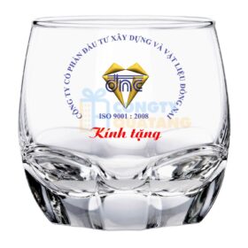 Ly thuỷ tinh bầu lùn đơn giản