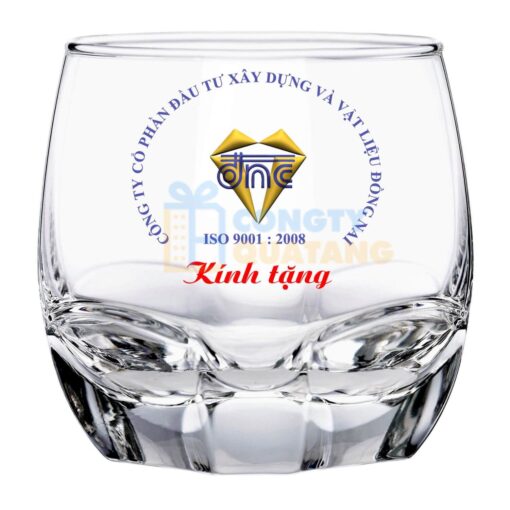Ly thuỷ tinh bầu lùn đơn giản