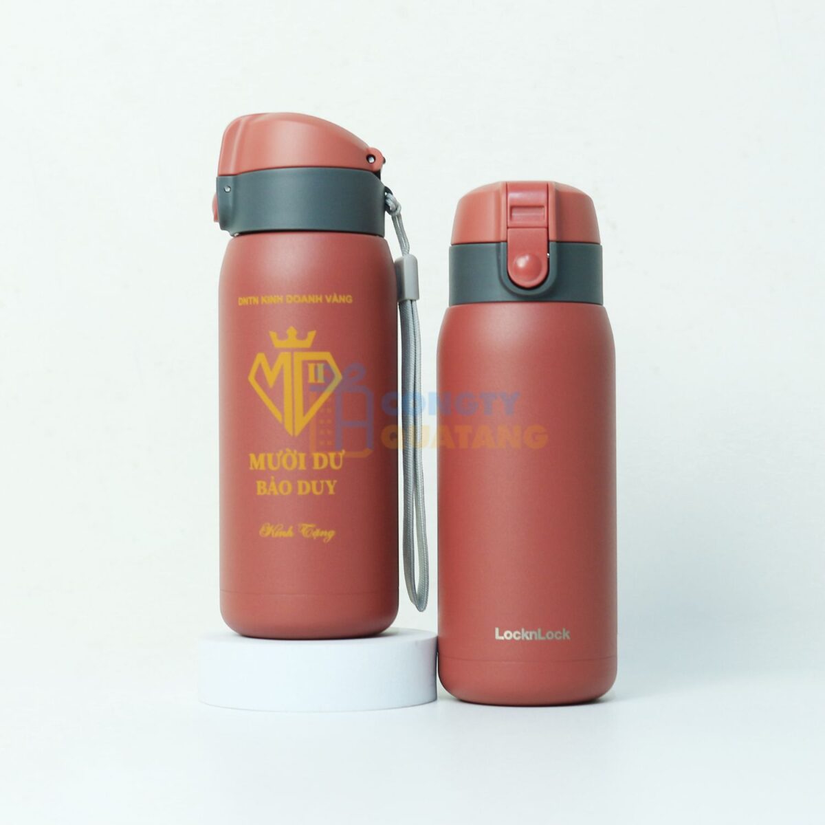 Bình giữ nhiệt LocknLock Chubby One Touch 370ml LHC3233