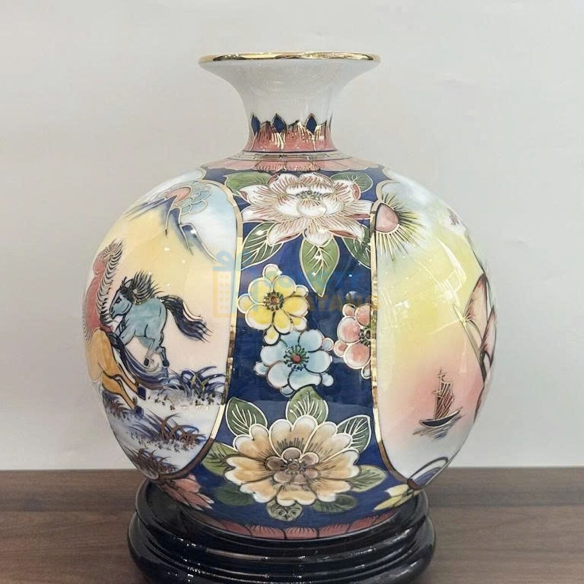 Bình hút tài lộc Thuận Buồm Xuôi Gió Mã Đáo Thành Công 3D 25cm BHTL-03