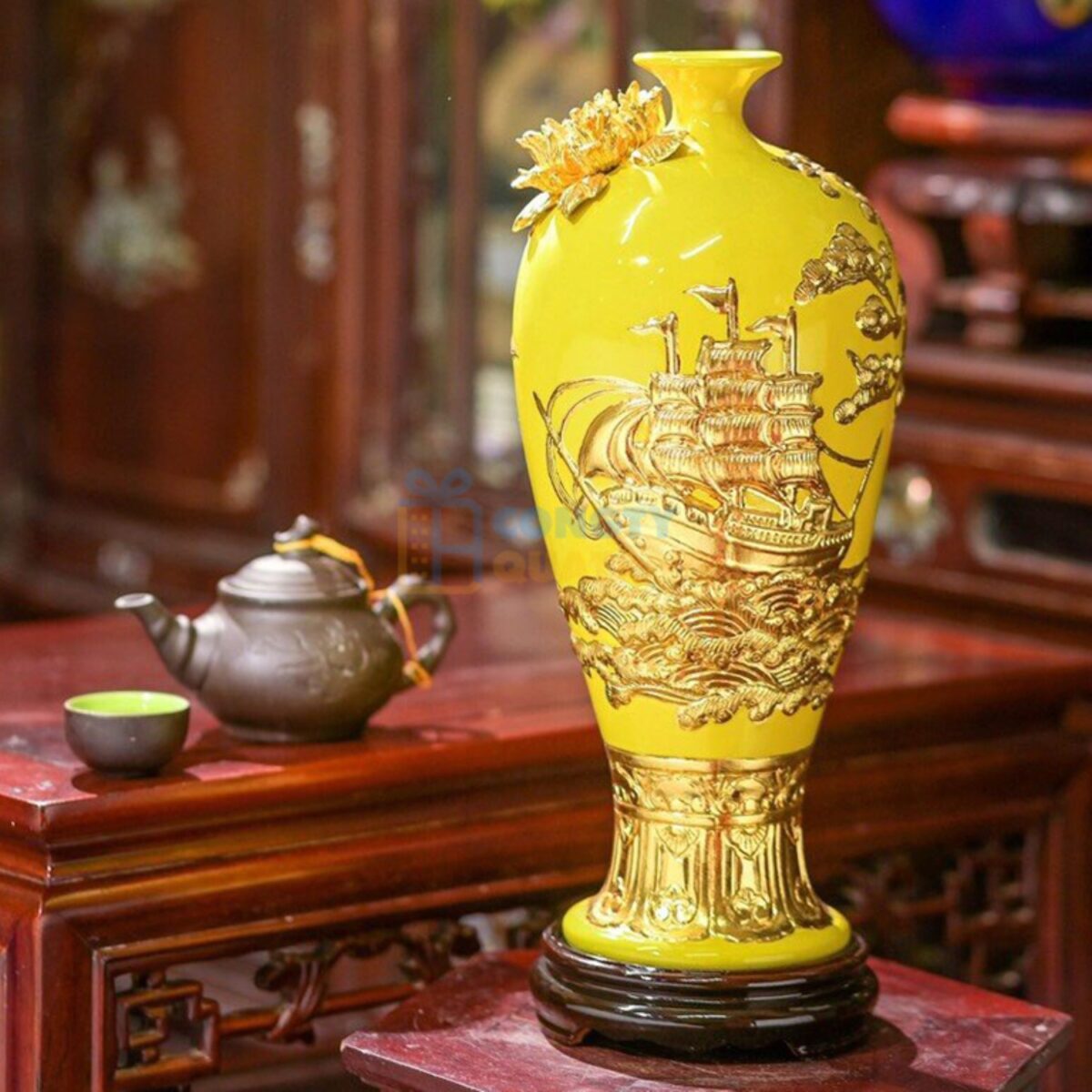 Mai bình dát vàng Thuận Buồm Xuôi Gió BHTL-14