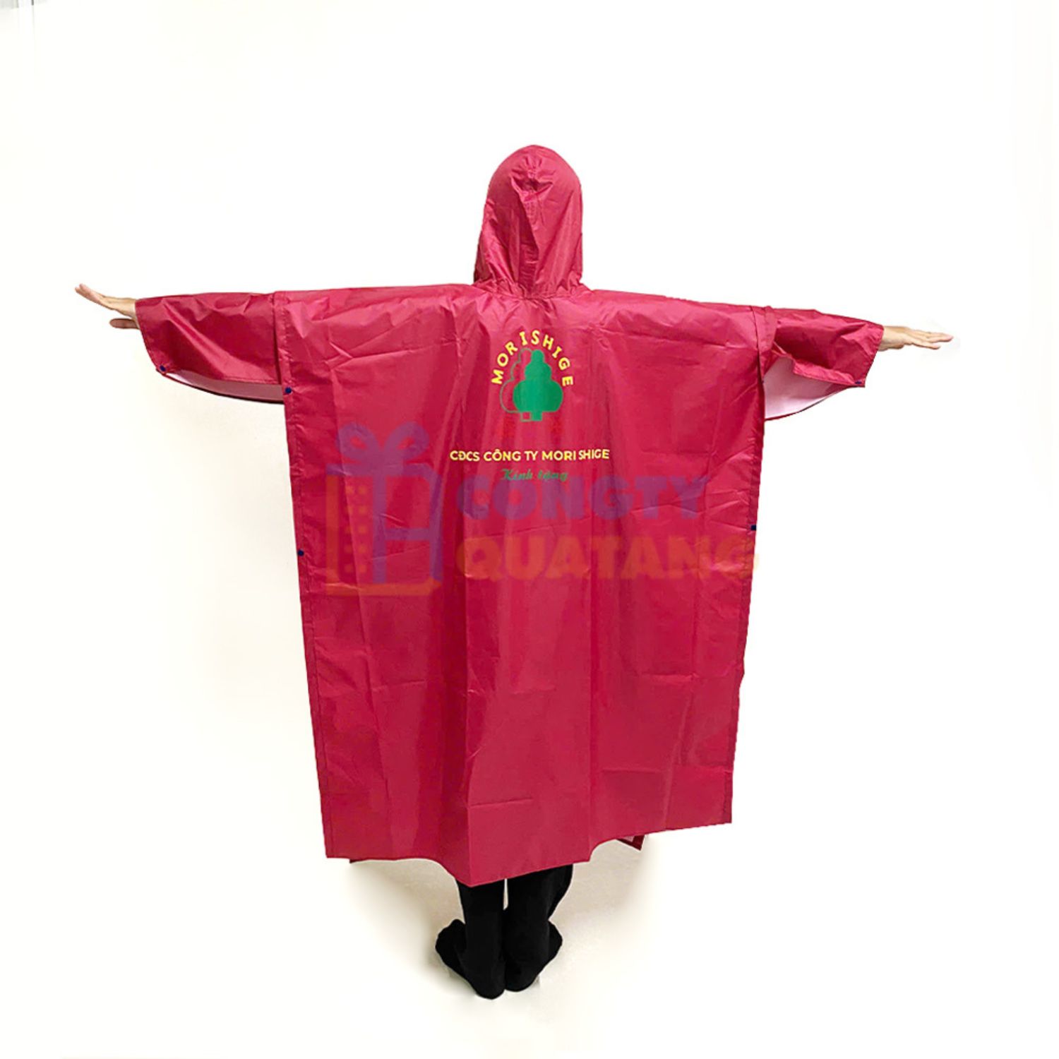Áo mưa cánh dơi in ấn logo thương hiệu