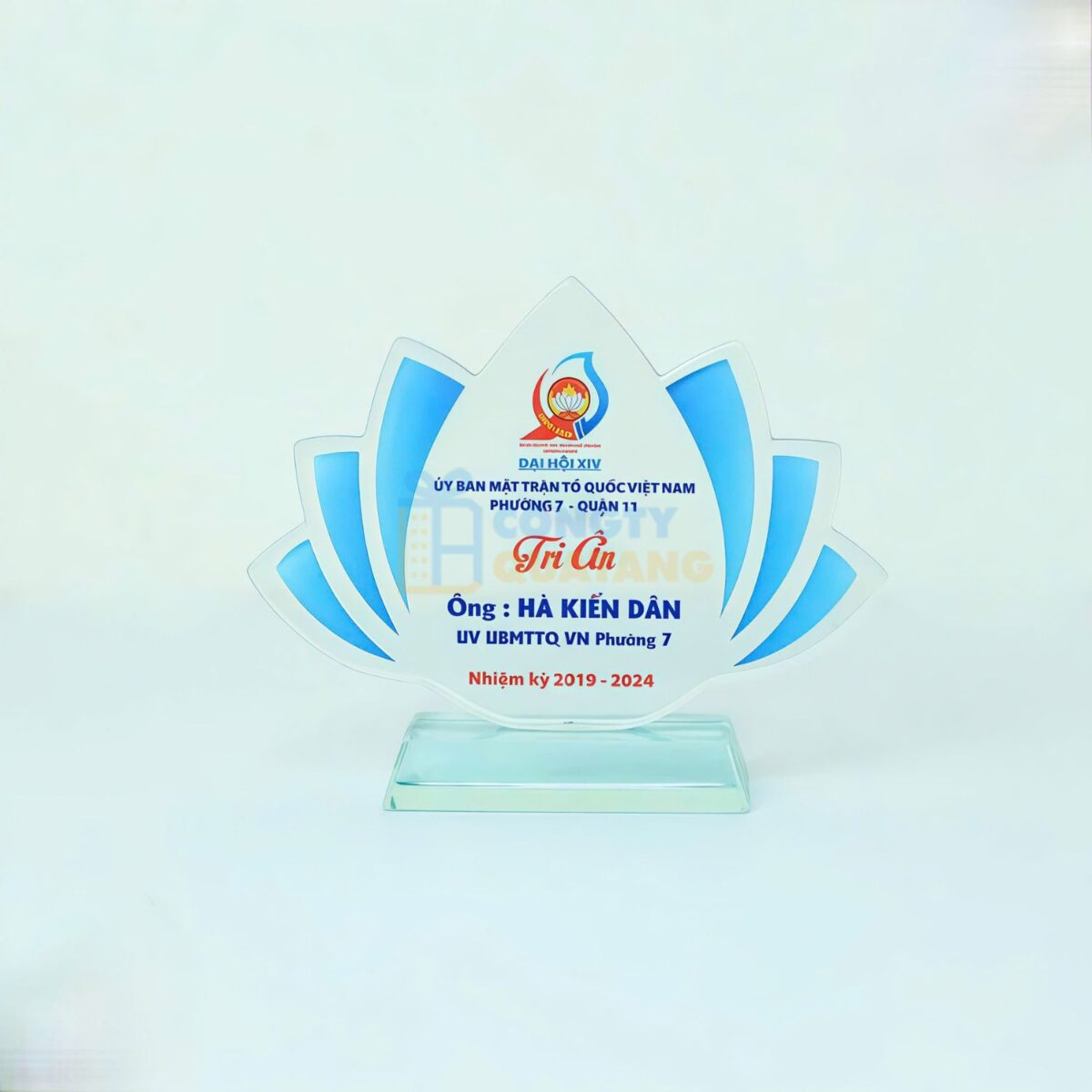 Kỷ Niệm Chương Thủy Tinh TT-111
