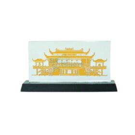 Kỷ Niệm Chương Pha Lê Chữ Nhật Ngang PL-107