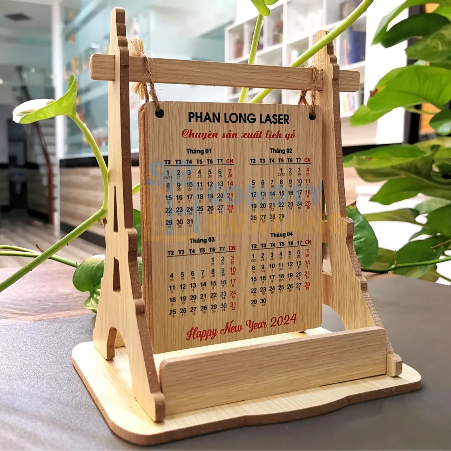 Lịch để bàn khắc theo yêu cầu của khách hàng